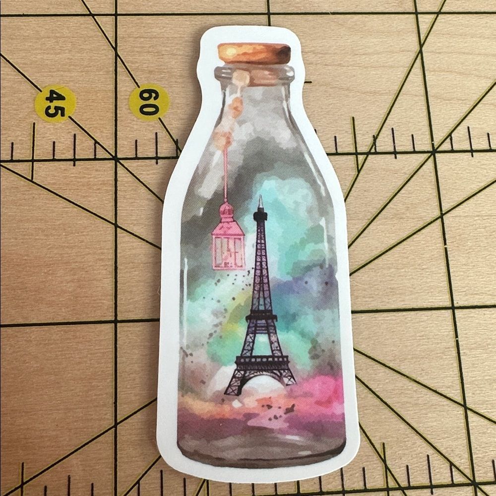 💜13/$13 +Bundle Sticker Sale | Aesthetic Paris Sunset Waterproof Sticker